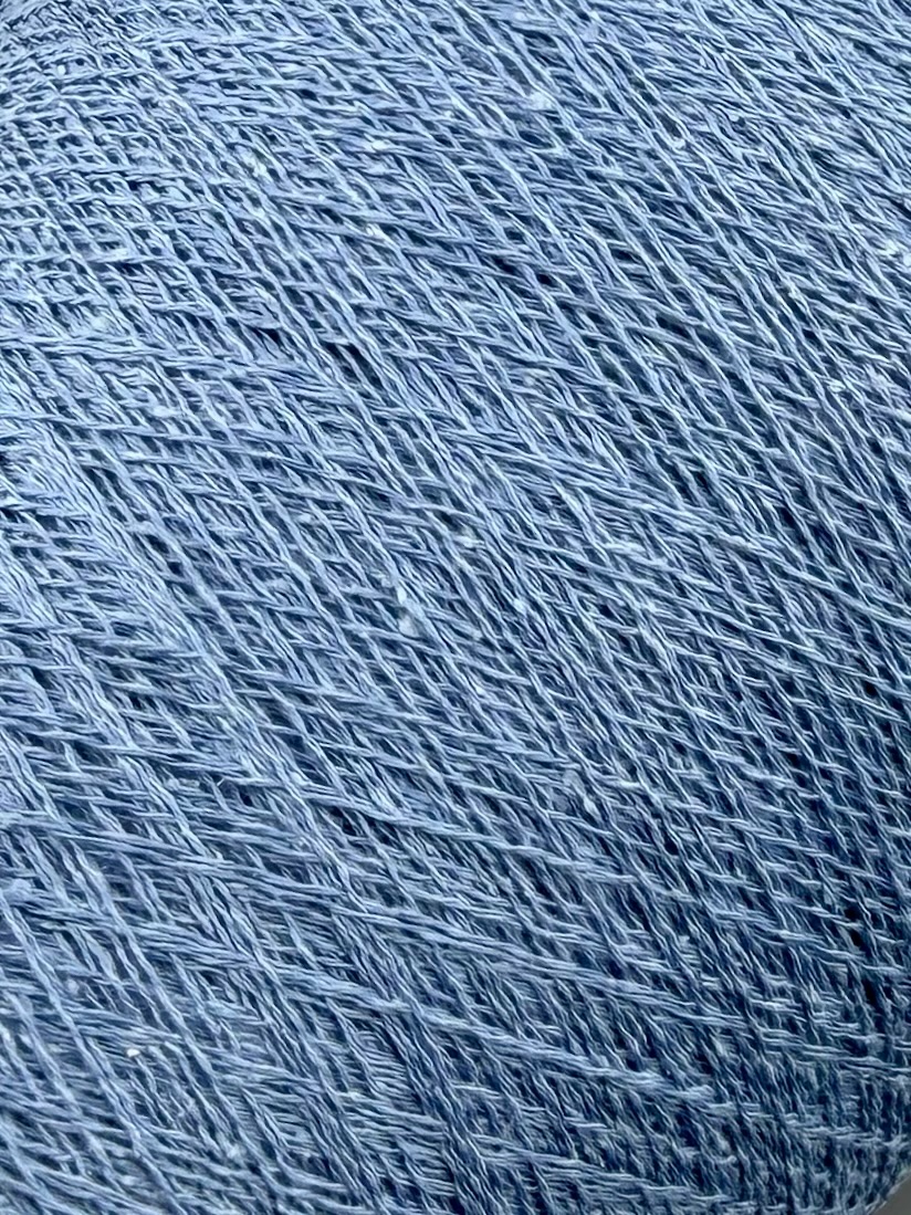 Toscano S.r.L. Art. Spezz 852 Nm 2/34 – Garn aus Seide, Baumwolle und Viskose col. 28 Denimblau